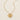 Ikigai Heart Necklace gold plated flat heart pendant necklace on neutral background