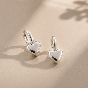 Beiza Heart Huggie Earrings