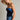 Isti Top strapless navy velvet top angled side pose.