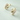 Joe Hoop Earrings gold pavé zirconia sculptural hoop earrings.