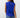 Kian Top worn by model, back view, showing sleeveless cut and relaxed draped fit in blue fabric.