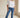 Lad Shirt white cotton shirt full-body outfit view with jeans and casual styling.