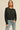 Matte Essential Long Sleeve Tee in black, crew neckline, casual style