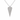 Loveme Necklace featuring a polished silver-tone elongated heart pendant covered in shimmering cubic zirconia, suspended from a delicate chain and styled on a light neutral background for a modern, elegant everyday look.