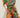 Maeeve Waist Tie Jumpsuit close-up detailing the vibrant tropical pattern and front buttons