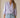 Mirko Blouse soft lavender relaxed-fit blouse with split neckline front view on model.