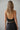 Miwa Top black open back halter top back view.
