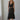 Miwa Top black halter top full body outfit front view.