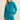 Model wearing turquoise knit lounge sweater set with drawstring pants — Matte.
