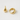 Nantes Huggie Earrings with bold rounded dome shape and polished gold finish