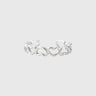 Silver ring heart shape 