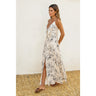 Palm Coast Maxi Dress full-length view showing a flowy silhouette and breezy side slit.
