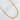 Starla gold beaded necklace laid on white marble background