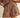 Brown outfit with eyelet details on a plain background