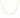 Wal Necklace fine gold chain necklace with small bezel-set zirconia stations, lightweight and evenly spaced along chain