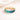 Wizard Gradient Pavé Ring gold band ring with blue to aqua ombre zirconia stones front view on soft neutral background showing continuous color gradient and polished finish.