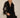Yanz Mesh Top sheer feather-trim top styled with black pants full outfit.