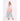 Alanis Maxi Dress color-block tiered maxi dress with long sleeves, front view.
