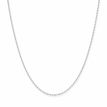 Altacara Necklace silver fine-link chain necklace featuring a sleek minimalist design.