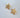 Astra stud earrings in brushed gold star design by Matte on white background