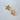 Astra stud earrings in brushed gold star design by Matte on white background