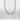 Close-up of Bambina silver twisted chain necklace by Matte