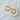 Front view of Be Hoop Earrings: slim 3 mm-wide gold-plated ribbed hoops