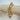 Betsy chunky gold chain bracelet on wooden display – Matte jewelry