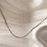 Brilho silver chain necklace by Matte, gold plated, displayed on neutral background