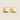 Brume Huggie Earrings, gold square huggie earrings with softly domed pillow shape and polished mirror finish, photographed on white linen background with soft editorial lighting
