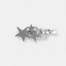 Bryn Hair Clip with silver star cluster design on white background, celestial accessory photo for Matte.