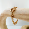 Calyn gold chain bracelet with bold toggle clasp – Matte jewelry