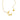 Cassiopeia gold plated necklace, close-up of crescent moon and dangling star pendant by Matte