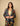 Celestial Dreams Blazer by Matte – black blazer with celestial motifs in gold and multicolor, close-up front view