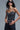 Crystal Embellished Black Corset Top with crystal-studded bust and fitted silhouette.