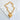 Fabrizia necklace by Matte, 17″ gold plated chain with 2″ extender on neutral background