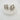 Silver-plated mini hoop earrings with pearl beading and round accents, styled on white marble. Elegant, bold, and hypoallergenic.