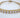 Ginevra gold tennis bracelet with round cut cubic zirconia stones by Matte