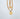 Set of two gold chunky chain necklaces with heart pendants in different sizes on white background