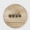Set of crystal hair clips in grey tones on wood background – Viola Hair Clip by Matte.