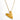 Heart of Gold necklace by Matte, brushed gold plated heart pendant on sleek chain, minimalist style against a white background. Gold filled.