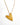 Heart of Gold necklace by Matte, brushed gold plated heart pendant on sleek chain, minimalist style against a white background. Gold filled.