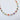 Howl Necklace gold filled chain with multicolor gemstones on white background