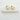 Pair of gold-filled Irina Mini Hoop Earrings displayed on a white marble slab.