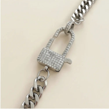 Kara Cuban Pavé chain Necklace