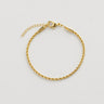 Jarvis Bracelet gold rope chain bracelet close-up product image.