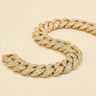Gold Jawa Bracelet featuring polished Cuban curb links with a smooth high-shine finish.