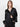 Front view of the Kayden blouse showing its oversized silhouette.