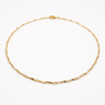 Lindon Necklace gold organic link chain necklace with polished finish.