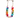 Loan Necklace rainbow beaded necklace with glossy multicolor beads adjustable cord statement necklace